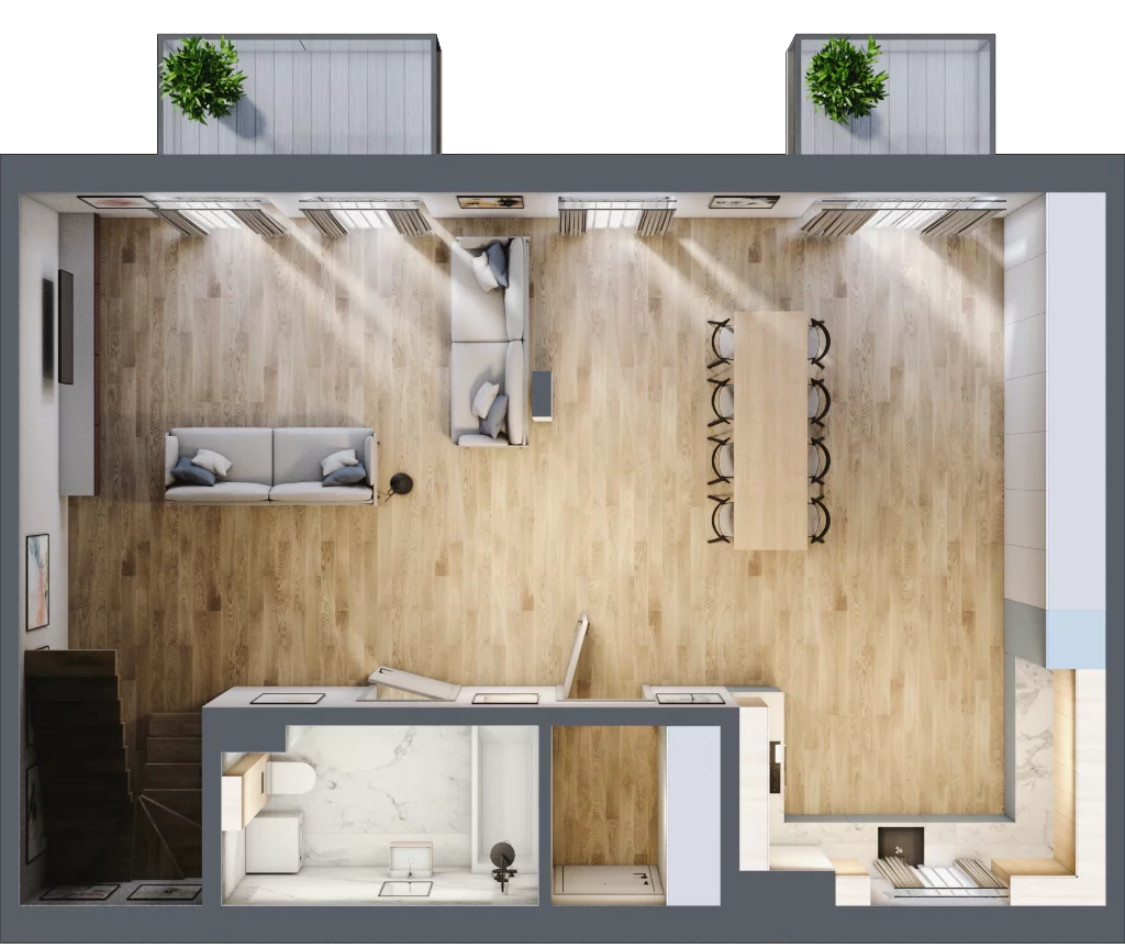 2 pokoje, apartament 124,49 m², piętro 1, oferta nr REWAL.M3, Porto Mare, Mechelinki, ul. Zatokowa