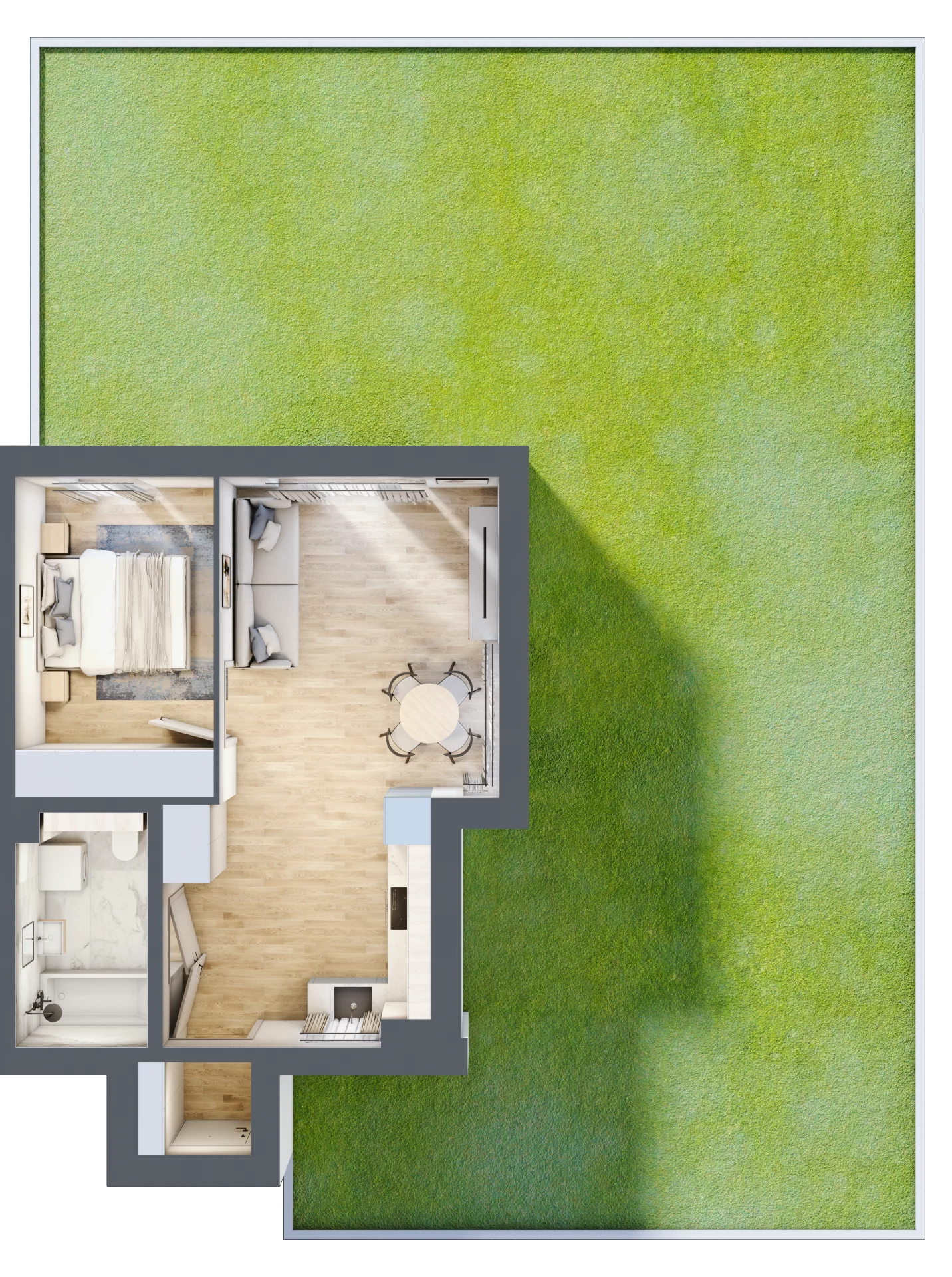 2 pokoje, apartament 42,03 m², parter, oferta nr ROZEWIE.U1, Porto Mare, Mechelinki, ul. Zatokowa