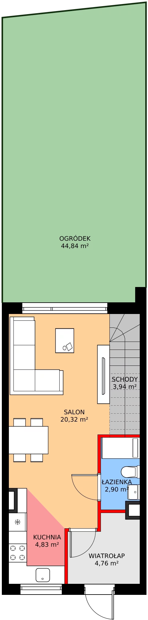 Zalety mieszkania 69.37 m², A10/2