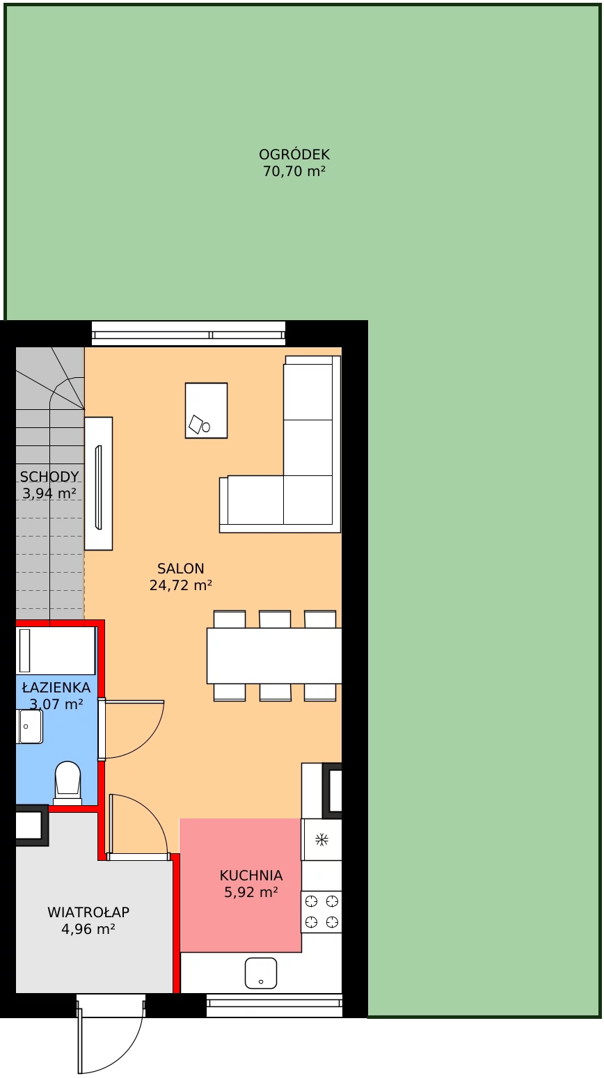 Zalety mieszkania 80.71 m², A11/1