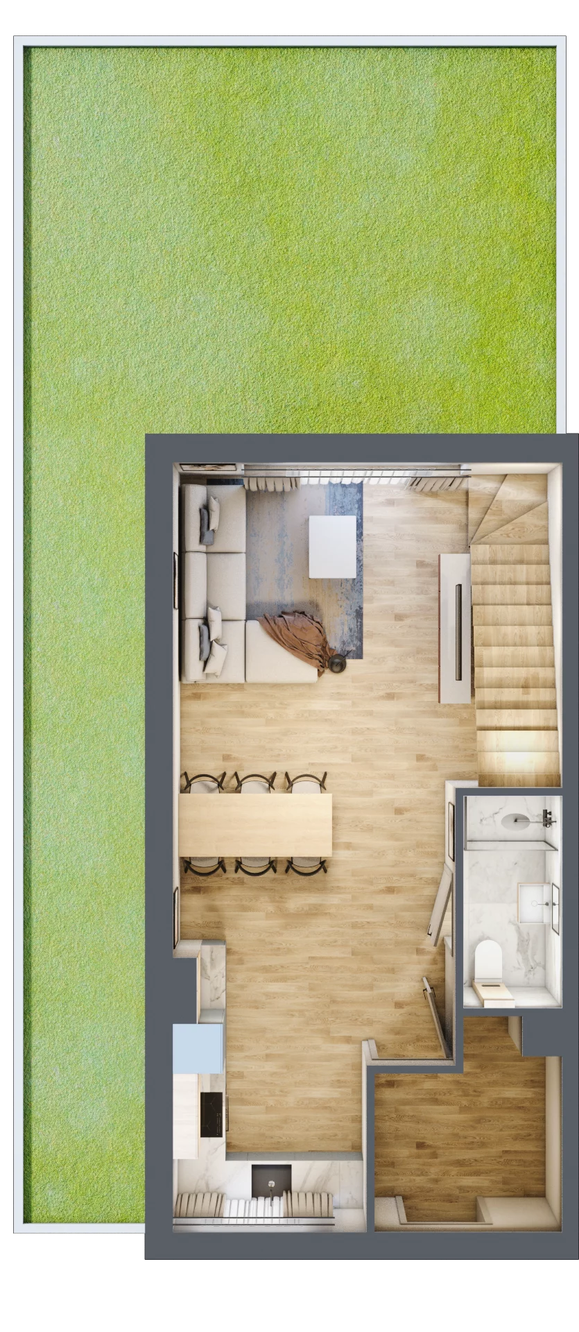 4 pokoje, mieszkanie 80,71 m², parter, oferta nr B12/1, Libre Park, Kosakowo, ul. Dyniowa