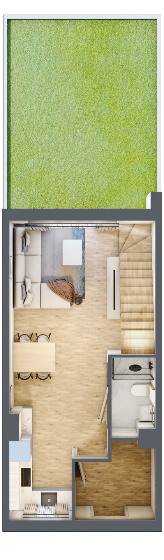 3 pokoje, mieszkanie 69,37 m², parter, oferta nr A7/2, Libre Park, Kosakowo, ul. Dyniowa