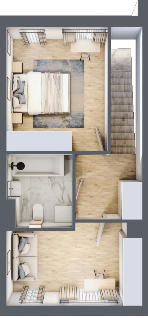 3 pokoje, mieszkanie 69,37 m², parter, oferta nr A7/2, Libre Park, Kosakowo, ul. Dyniowa