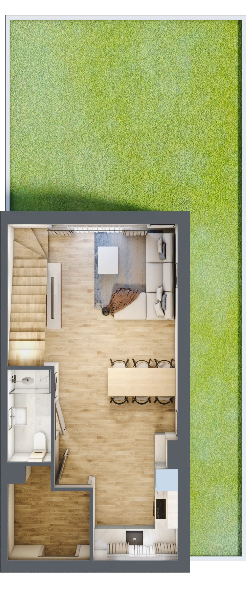 4 pokoje, mieszkanie 80,71 m², parter, oferta nr A8/1, Libre Park, Kosakowo, ul. Dyniowa
