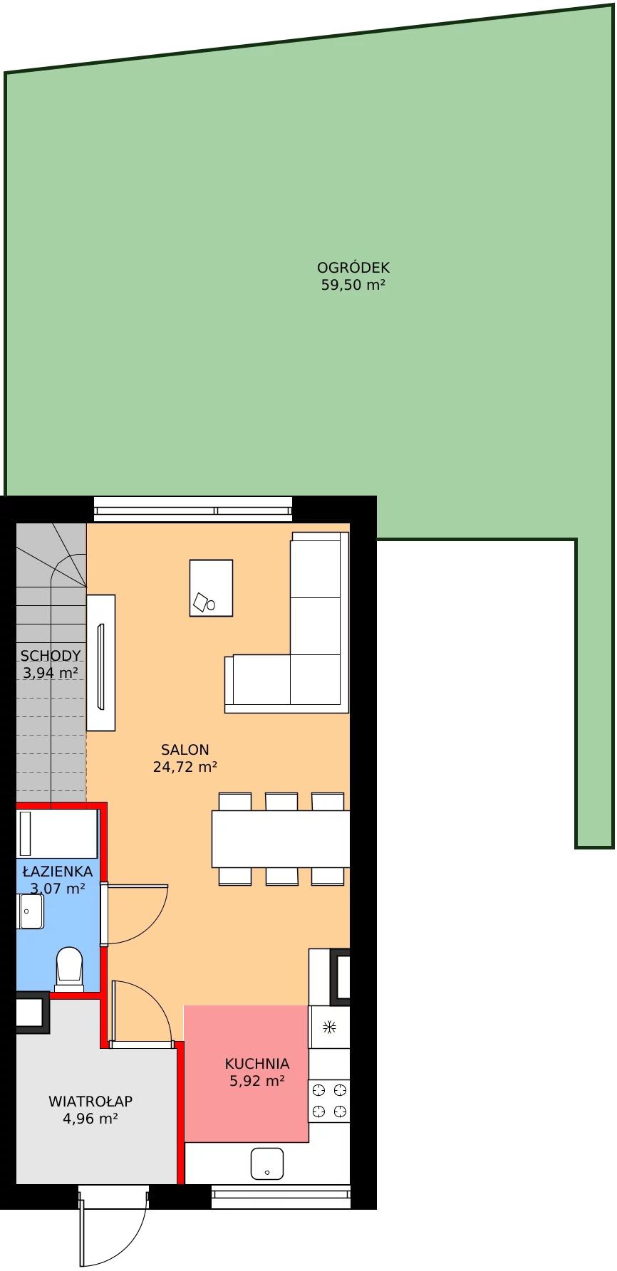 Zalety mieszkania 80.71 m², A9/1