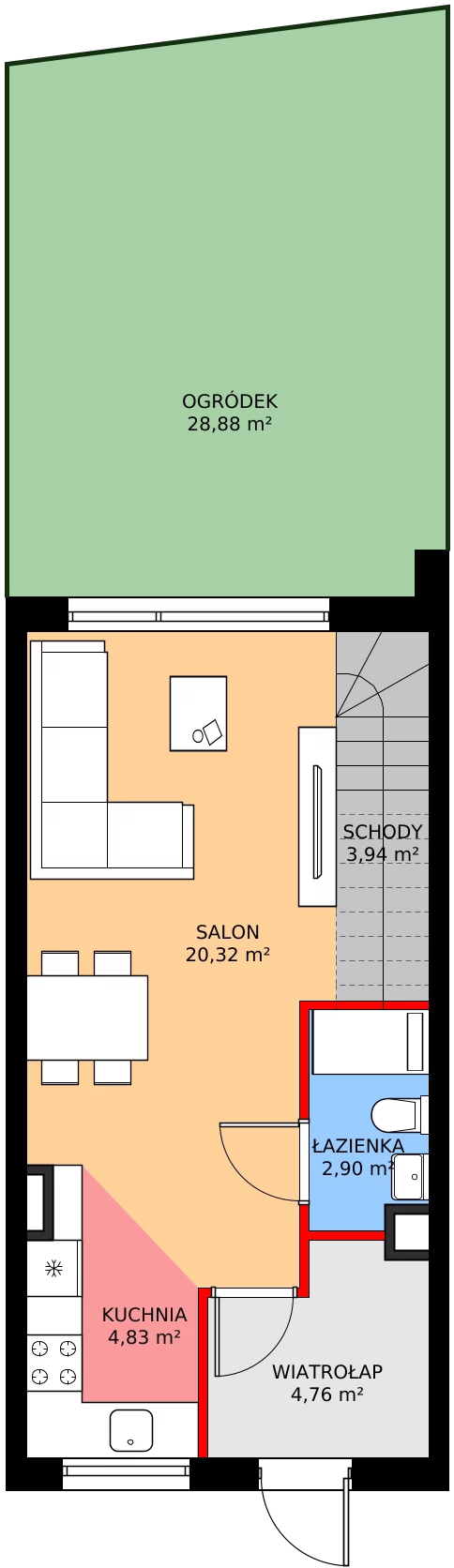 Zalety mieszkania 69.37 m², A9/2