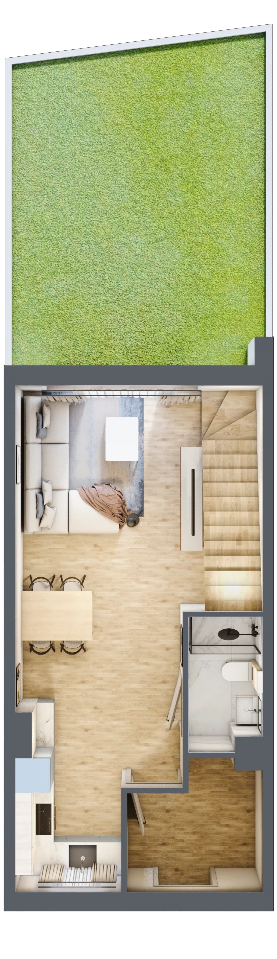 3 pokoje, mieszkanie 69,37 m², parter, oferta nr A9/2, Libre Park, Kosakowo, ul. Dyniowa