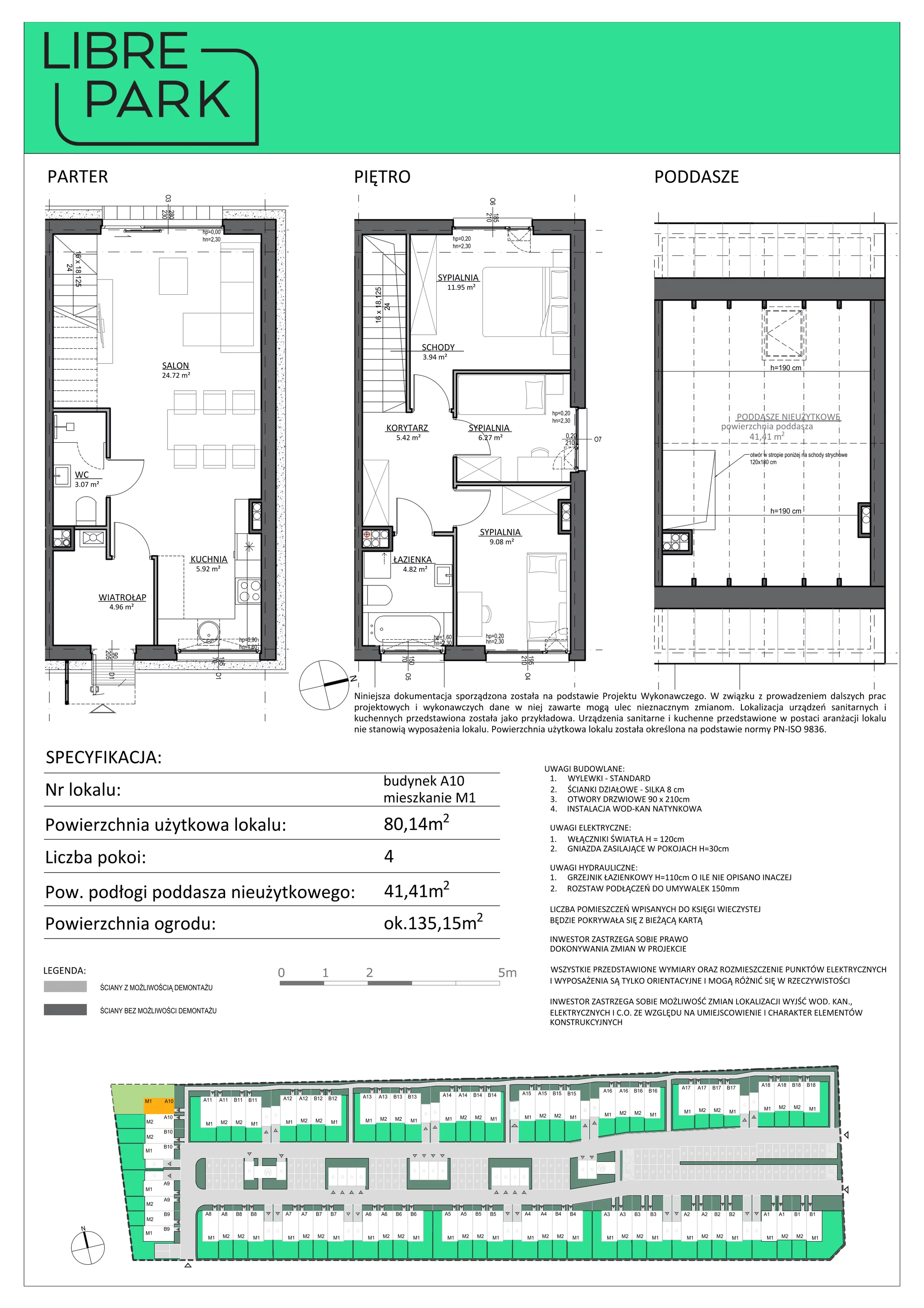 Mieszkanie 80,14 m², parter, oferta nr A10/1, Libre Park, Kosakowo, Dyniowa