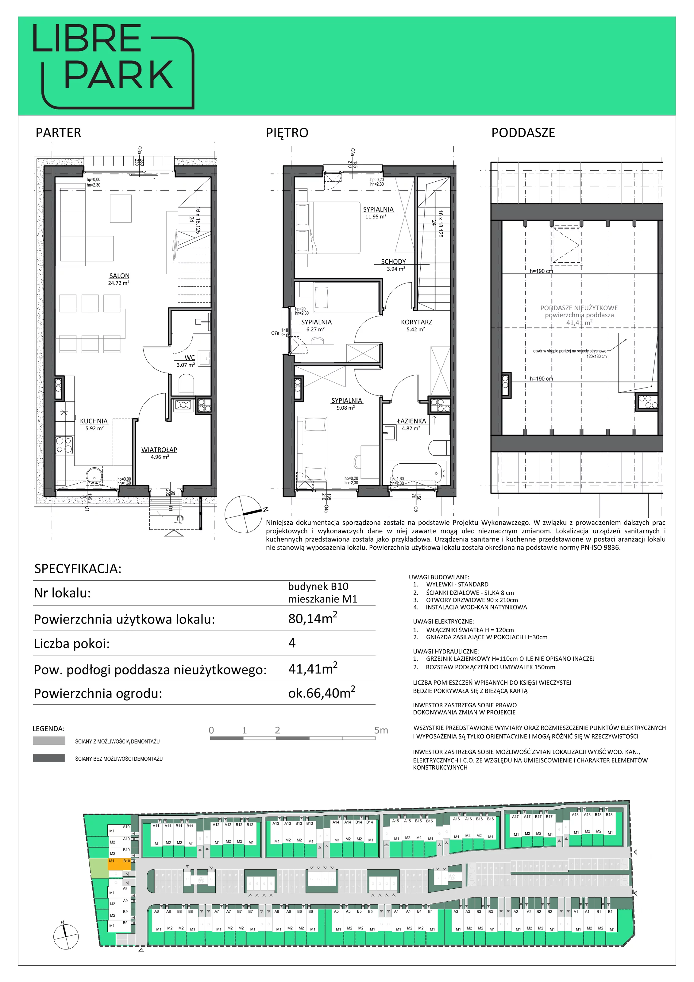 Mieszkanie 80,14 m², parter, oferta nr B10/1, Libre Park, Kosakowo, Dyniowa