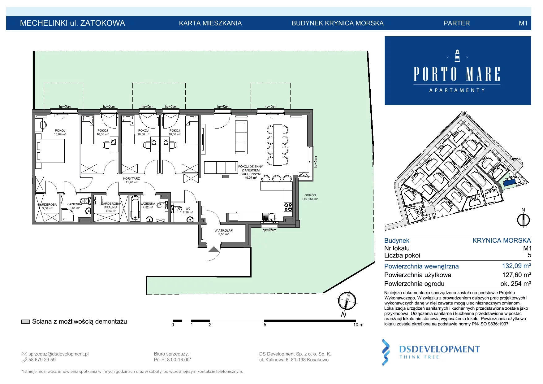 Apartament 127,60 m², parter, oferta nr KRYNICA MORSKA.M1, Porto Mare, Mechelinki, ul. Zatokowa