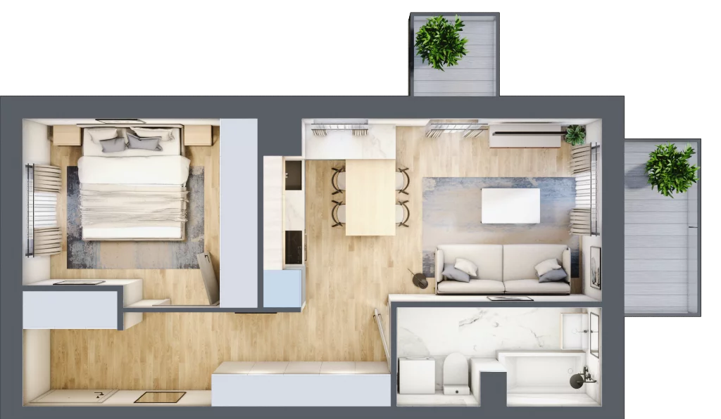 2 pokoje, mieszkanie 41,10 m², piętro 1, oferta nr K10, Nowa Sportowa, Brwinów, ul. Sportowa