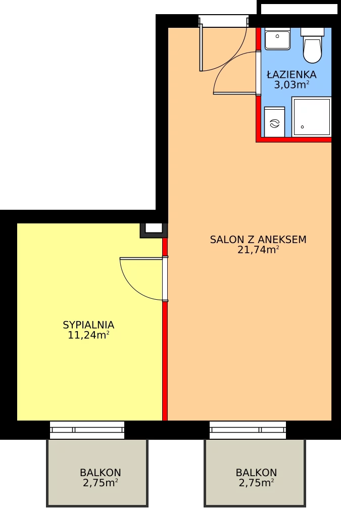 2 pokoje, apartament 36,01 m², piętro 1, oferta nr P120, Rajska 77, Wrocław, Leśnica, Fabryczna, ul. Rajska 77