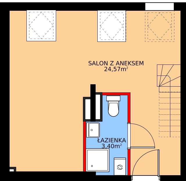 2 pokoje, apartament 37,78 m², piętro 2, oferta nr P201, Rajska 77, Wrocław, Leśnica, Fabryczna, ul. Rajska 77
