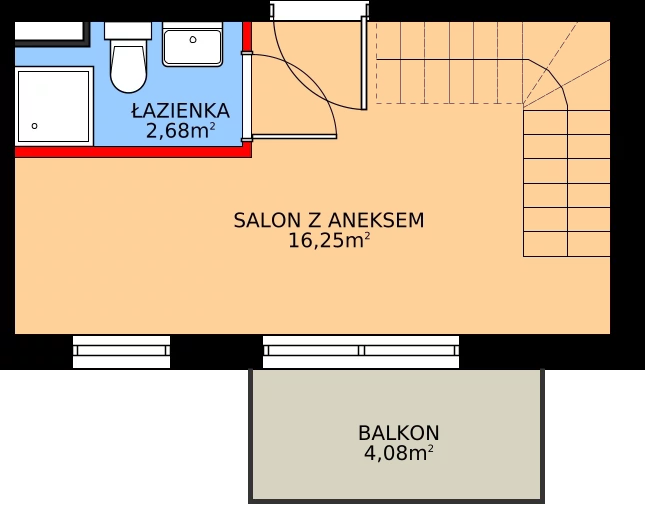 2 pokoje, apartament 29,92 m², piętro 2, oferta nr P211, Rajska 77, Wrocław, Leśnica, Fabryczna, ul. Rajska 77