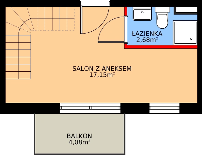 Zalety mieszkania 31.49 m², P212