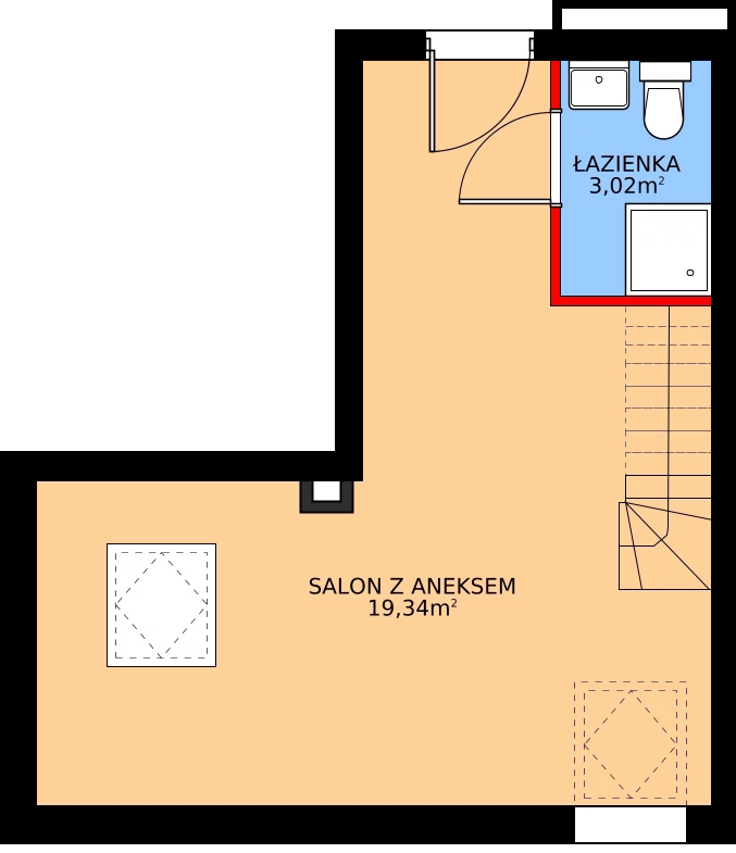Zalety mieszkania 31.7 m², P219