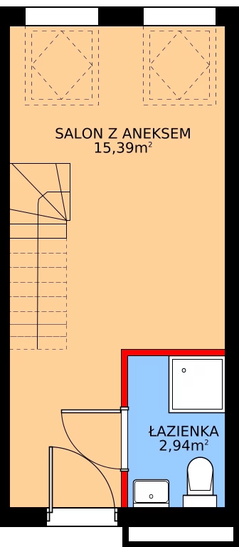 2 pokoje, apartament 23,35 m², piętro 2, oferta nr P202, Rajska 77, Wrocław, Leśnica, Fabryczna, ul. Rajska 77