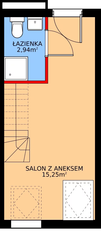 Zalety mieszkania 29.66 m², P216