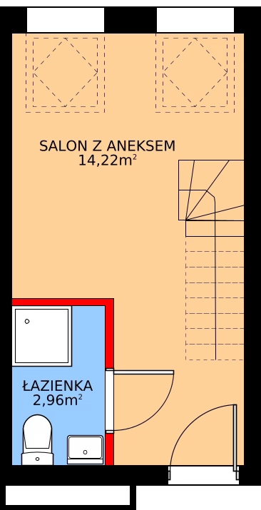 2 pokoje, apartament 29,33 m², piętro 2, oferta nr P210, Rajska 77, Wrocław, Leśnica, Fabryczna, ul. Rajska 77