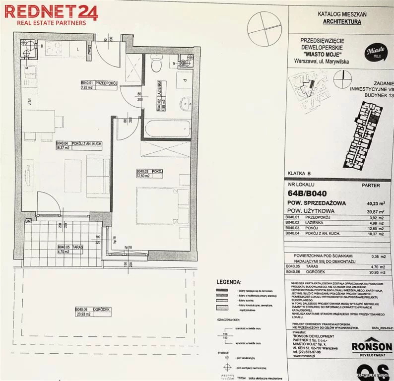 Apartamenty MS-20286 Warszawa Białołęka Marywilska