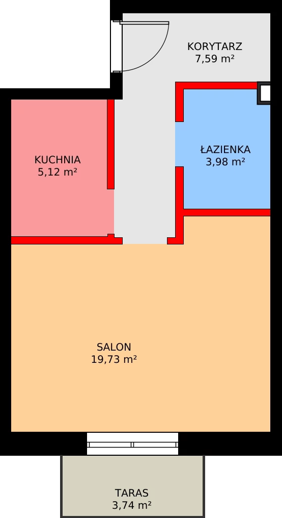 1 pokój, mieszkanie 36,42 m², parter, oferta nr 3, Szczęśliwicka 41, Warszawa, Ochota, Szczęśliwice, ul. Szczęśliwicka 41