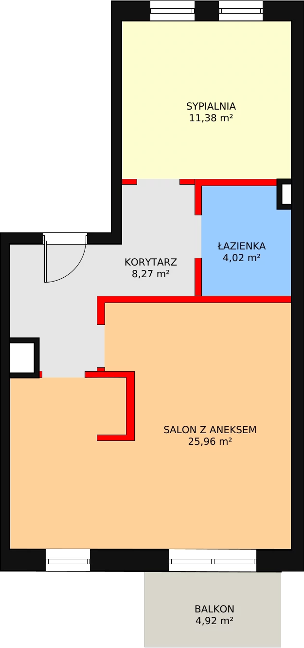 2 pokoje, mieszkanie 49,63 m², piętro 4, oferta nr 13, Szczęśliwicka 41, Warszawa, Ochota, Szczęśliwice, ul. Szczęśliwicka 41