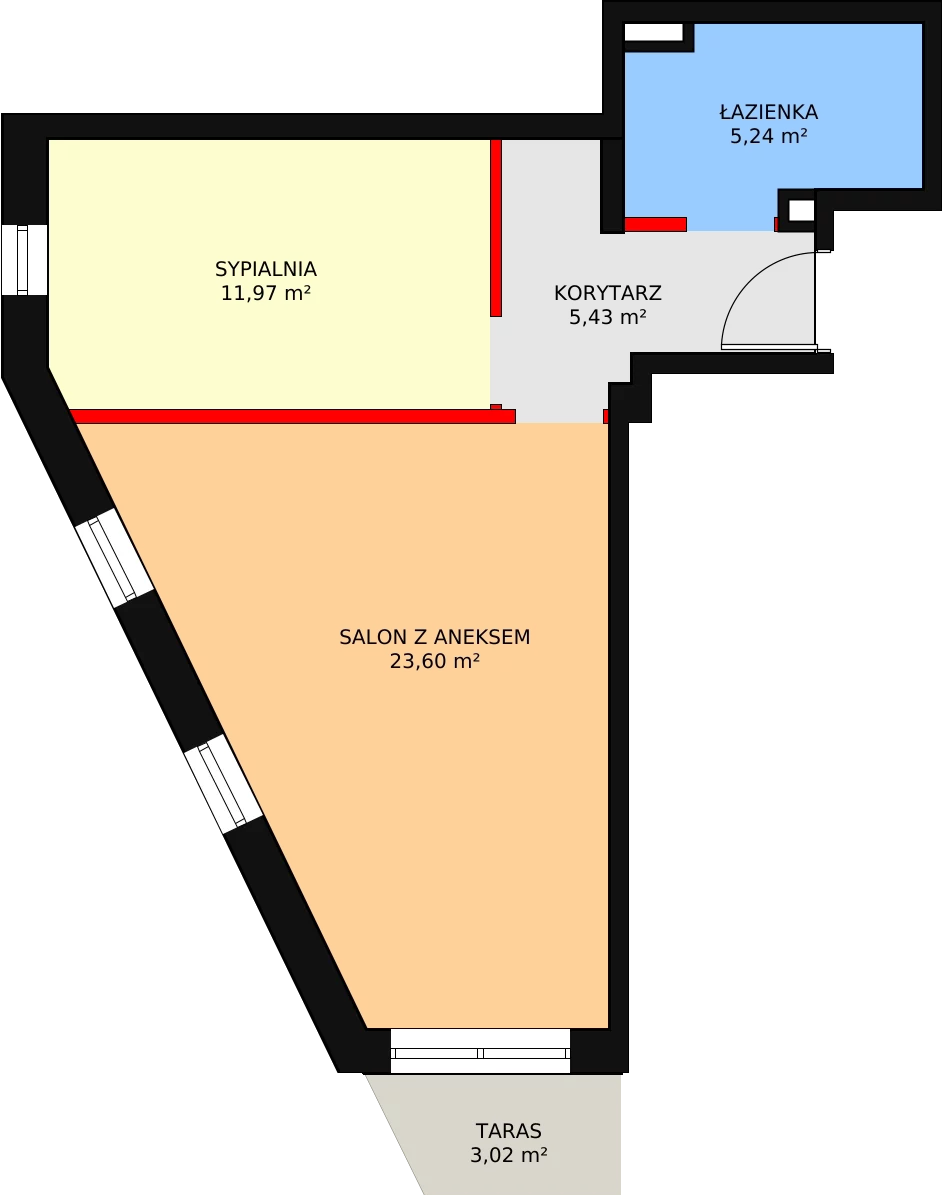 Mieszkanie 46,24 m², parter, oferta nr 2, Szczęśliwicka 41, Warszawa, Ochota, Szczęśliwice, ul. Szczęśliwicka 41