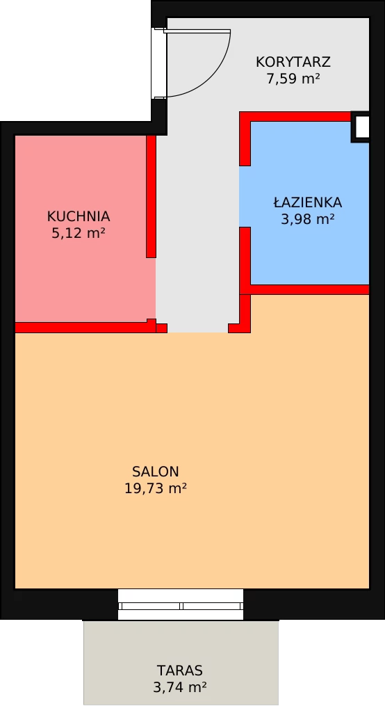 Mieszkanie 36,42 m², parter, oferta nr 3, Szczęśliwicka 41, Warszawa, Ochota, Szczęśliwice, ul. Szczęśliwicka 41