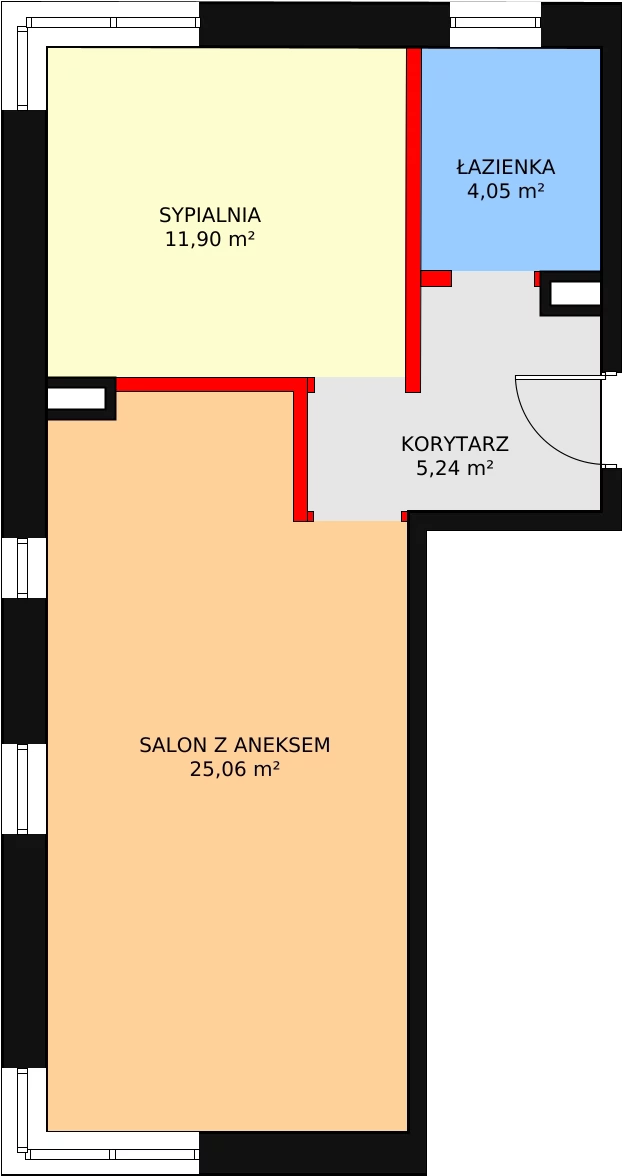 Mieszkanie 46,25 m², piętro 1, oferta nr 6, Szczęśliwicka 41, Warszawa, Ochota, Szczęśliwice, ul. Szczęśliwicka 41