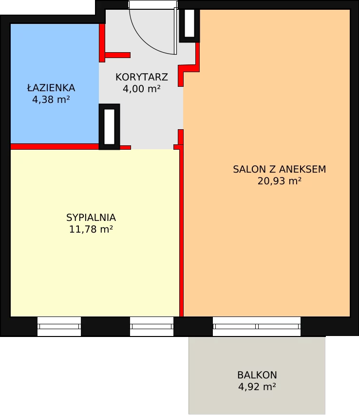 2 pokoje, mieszkanie 41,09 m², piętro 5, oferta nr 17, Szczęśliwicka 41, Warszawa, Ochota, Szczęśliwice, ul. Szczęśliwicka 41