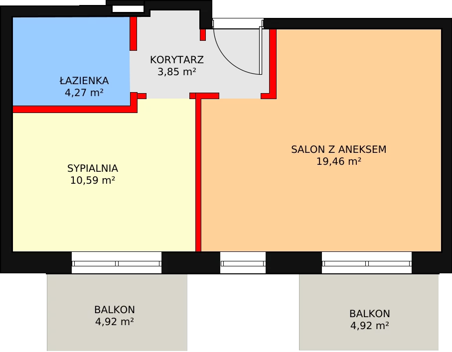 Mieszkanie 38,17 m², piętro 5, oferta nr 38, Szczęśliwicka 41, Warszawa, Ochota, Szczęśliwice, ul. Szczęśliwicka 41