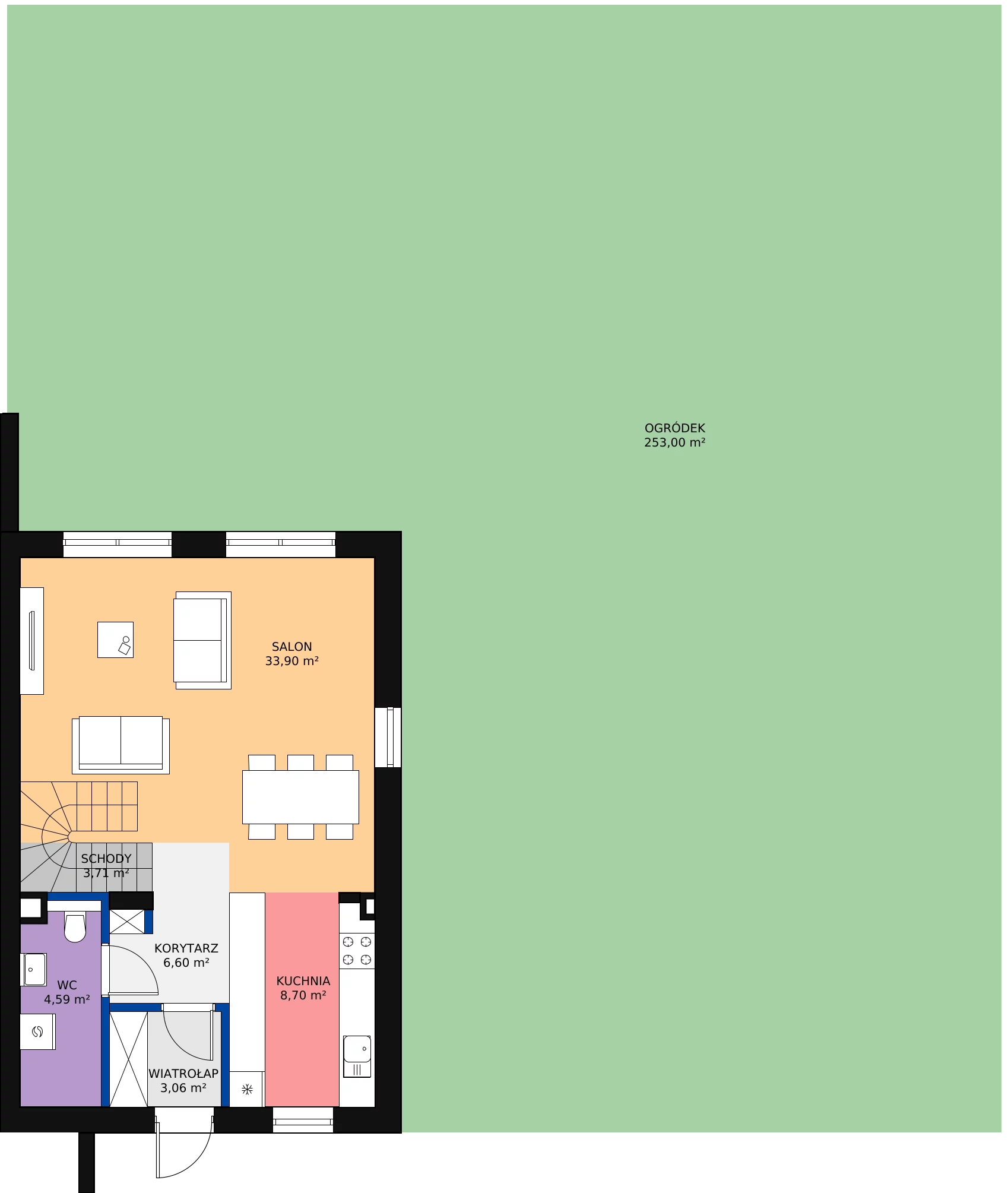 Zalety domu 107.12 m², 3A