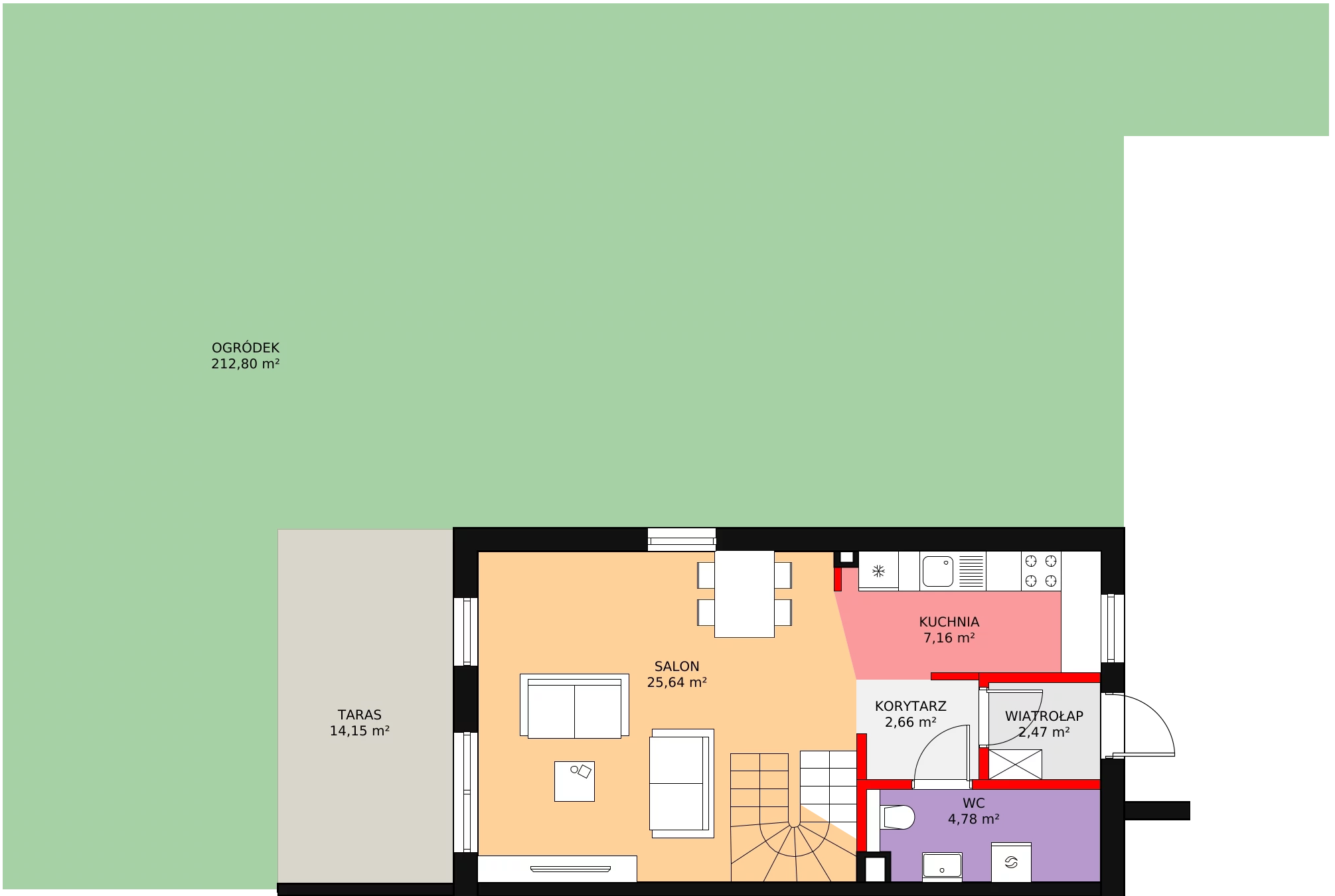 Dom 86,99 m², oferta nr 22, Falenty Home II etap, Falenty Duże, ul. Falencka