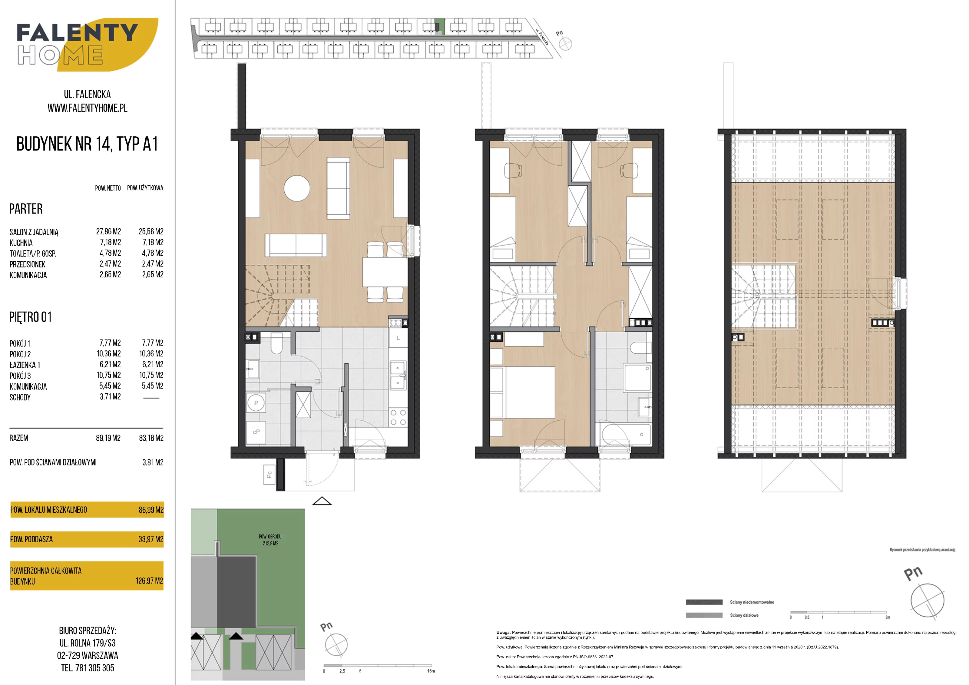 Dom 86,99 m², oferta nr 14, Falenty Home II etap, Falenty Duże, ul. Falencka