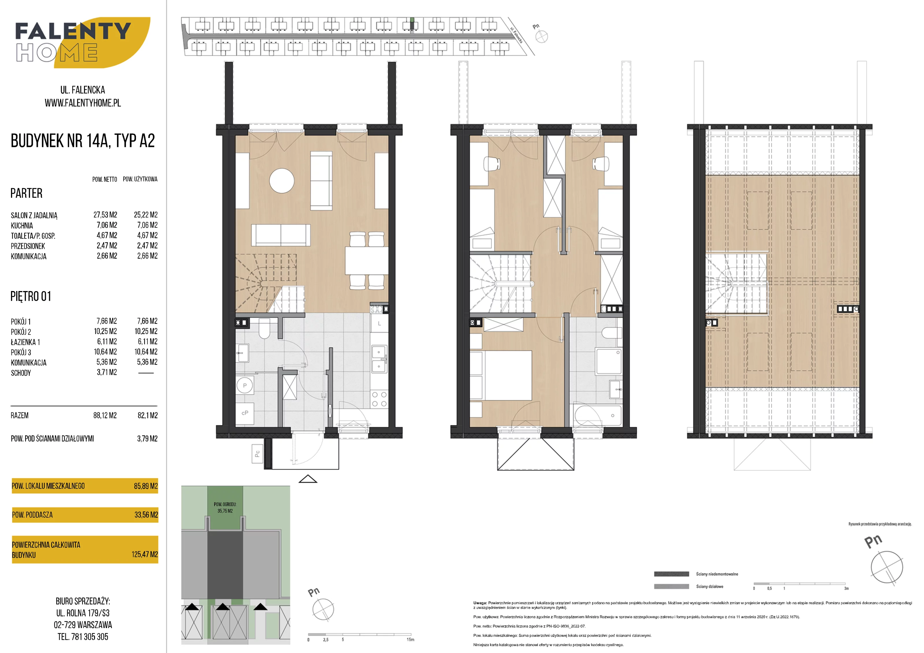 Dom 85,89 m², oferta nr 14A, Falenty Home II etap, Falenty Duże, ul. Falencka