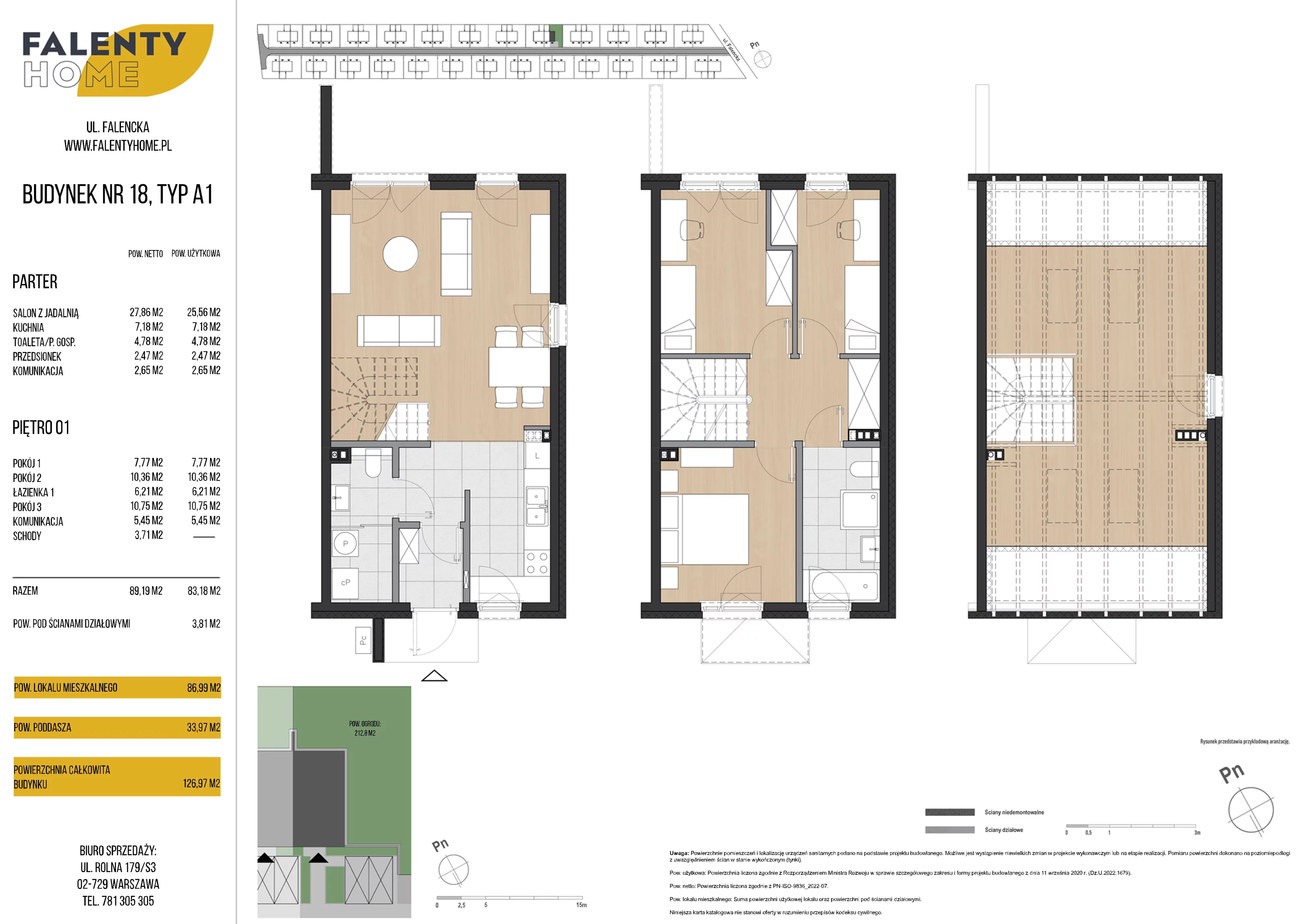 Dom 86,99 m², oferta nr 18, Falenty Home II etap, Falenty Duże, ul. Falencka