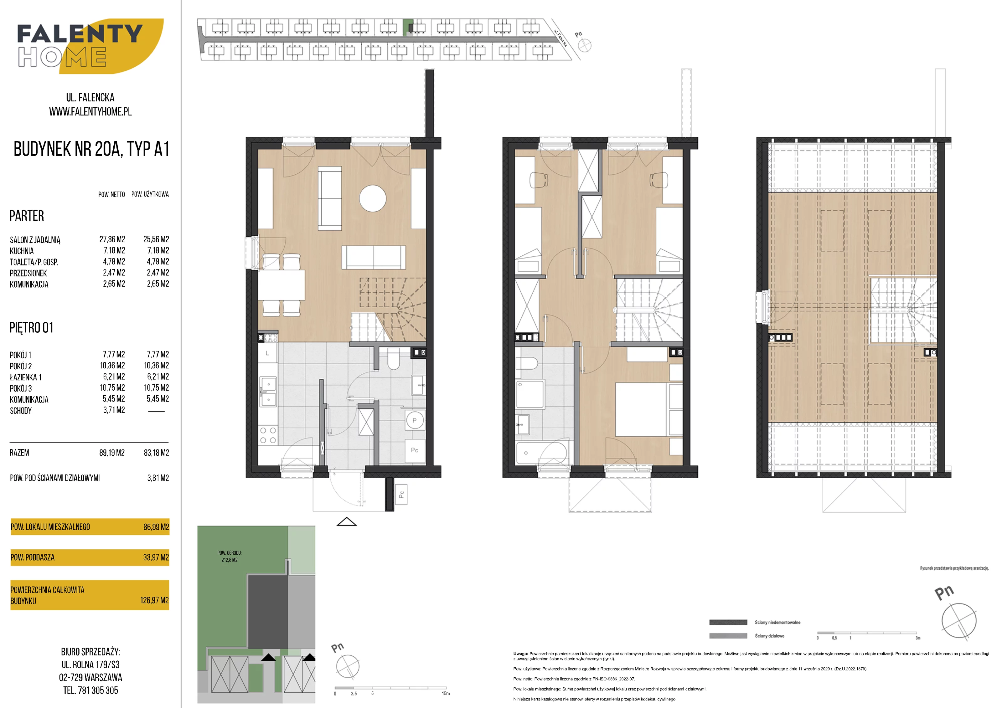 Dom 86,99 m², oferta nr 20A, Falenty Home II etap, Falenty Duże, ul. Falencka