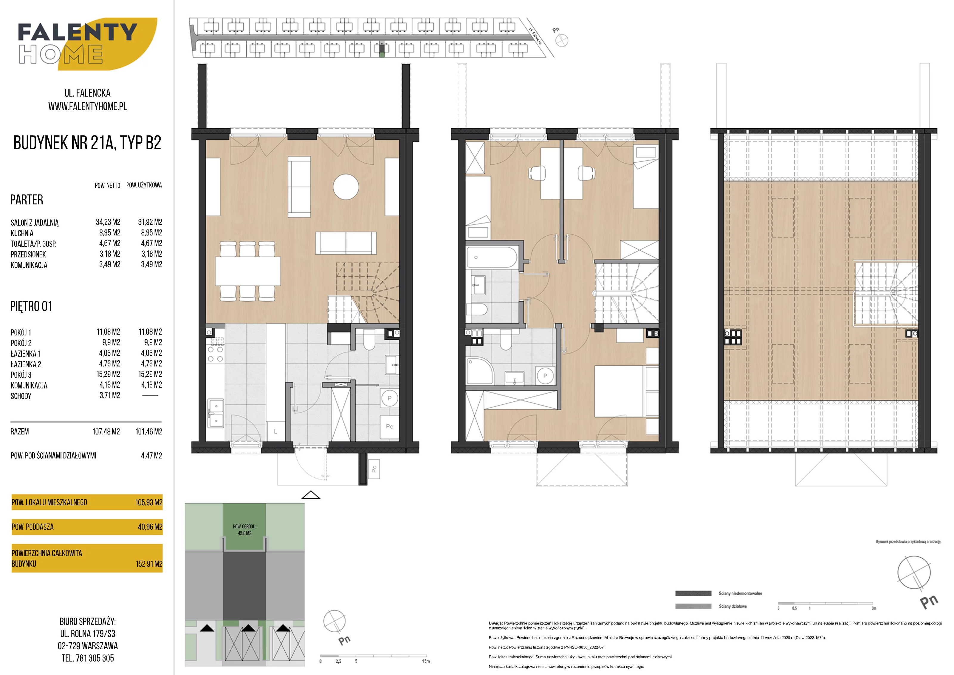 Dom 105,93 m², oferta nr 21A, Falenty Home II etap, Falenty Duże, ul. Falencka