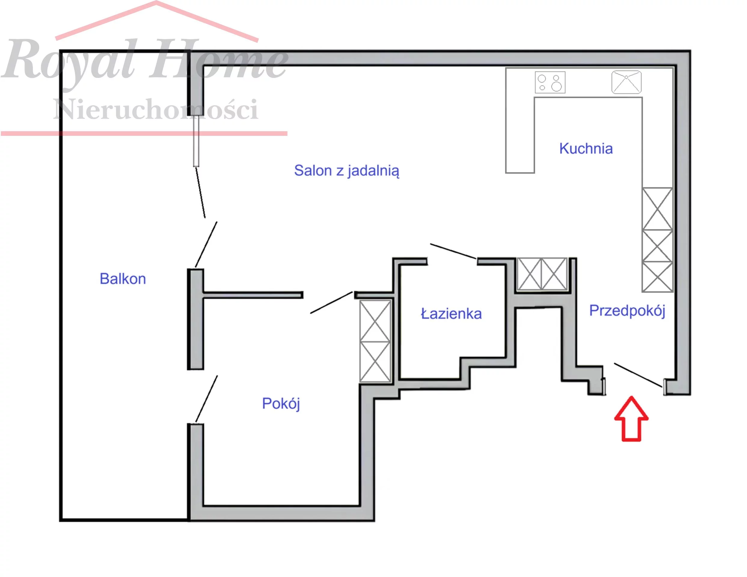 2 pokoje, mieszkanie 43,50 m², piętro 4, oferta nr , 2355, Wrocław, Stare Miasto, Długa