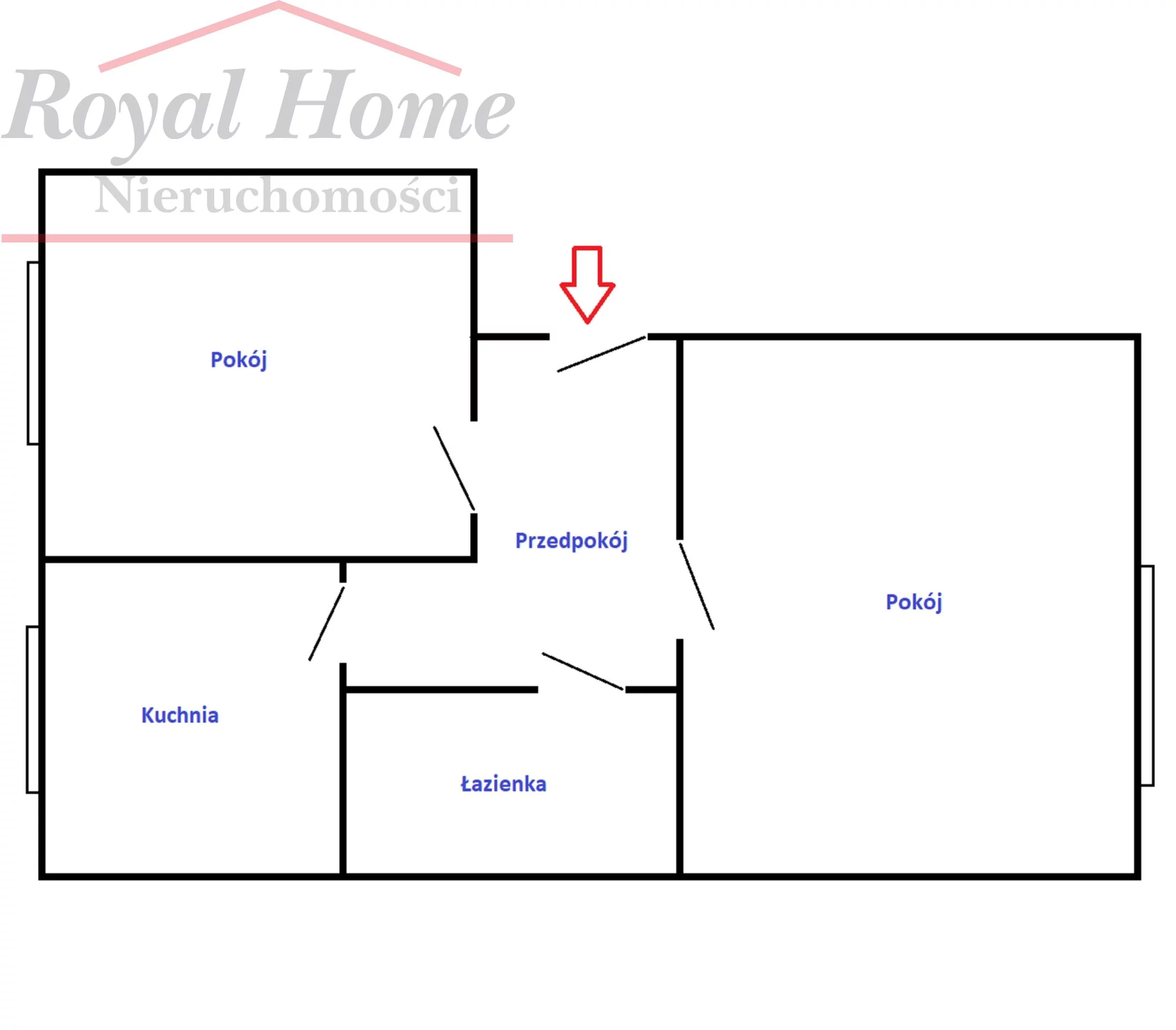 2 pokoje, mieszkanie 46,00 m², piętro 1, oferta nr , 2309, Wrocław, Fabryczna, Krucza