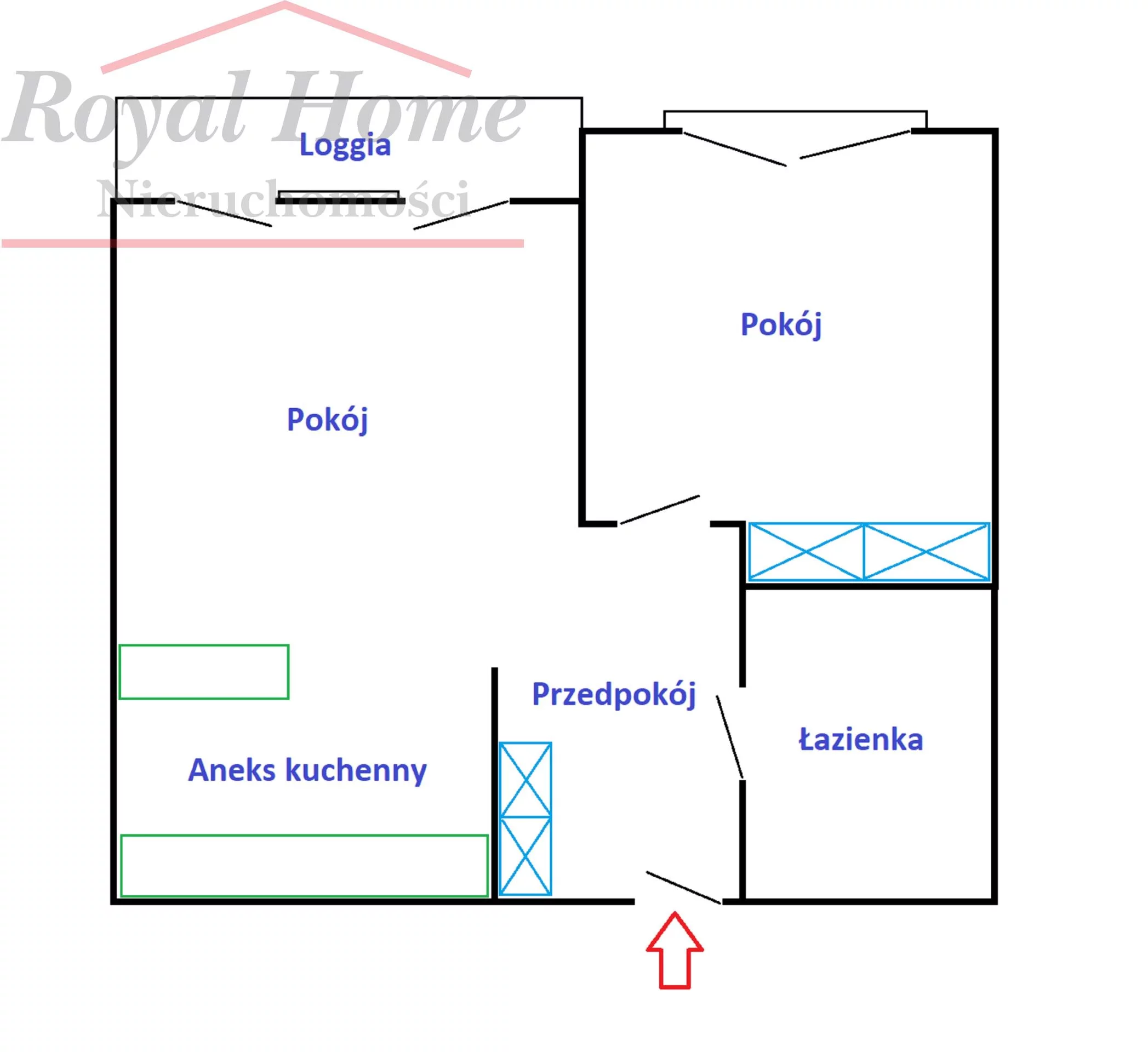 2 pokoje, apartament 51,00 m², piętro 4, oferta nr , 2299, Wrocław, Krzyki-Partynice, Krzyki