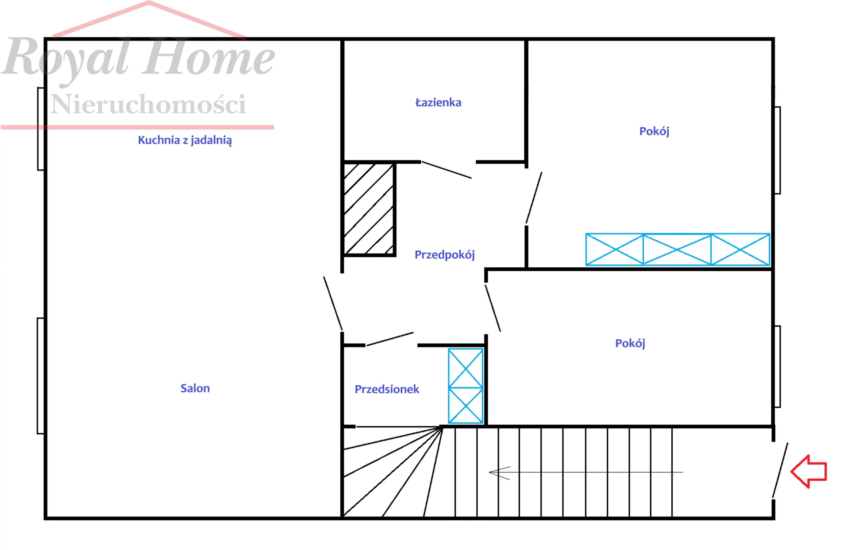 3 pokoje, mieszkanie 66,00 m², piętro 1, oferta nr , 2367, Kąty Wrocławskie