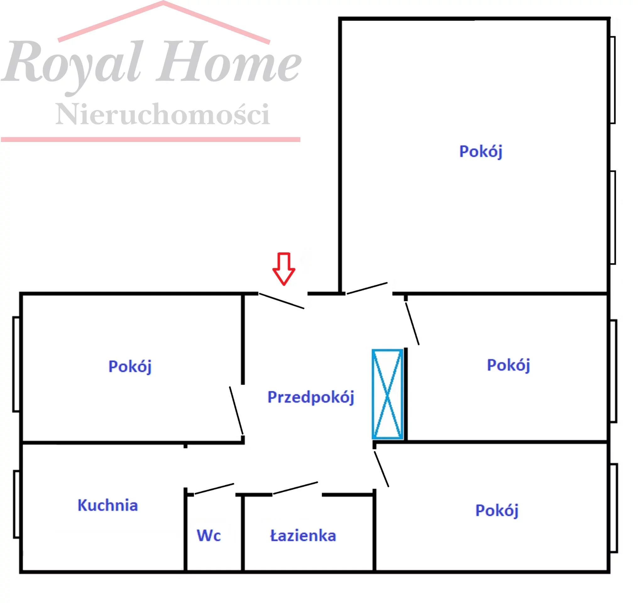4 pokoje, mieszkanie 79,50 m², parter, oferta nr , 2329, Wrocław, Psie Pole-Zawidawie, Psie Pole, Chorwacka