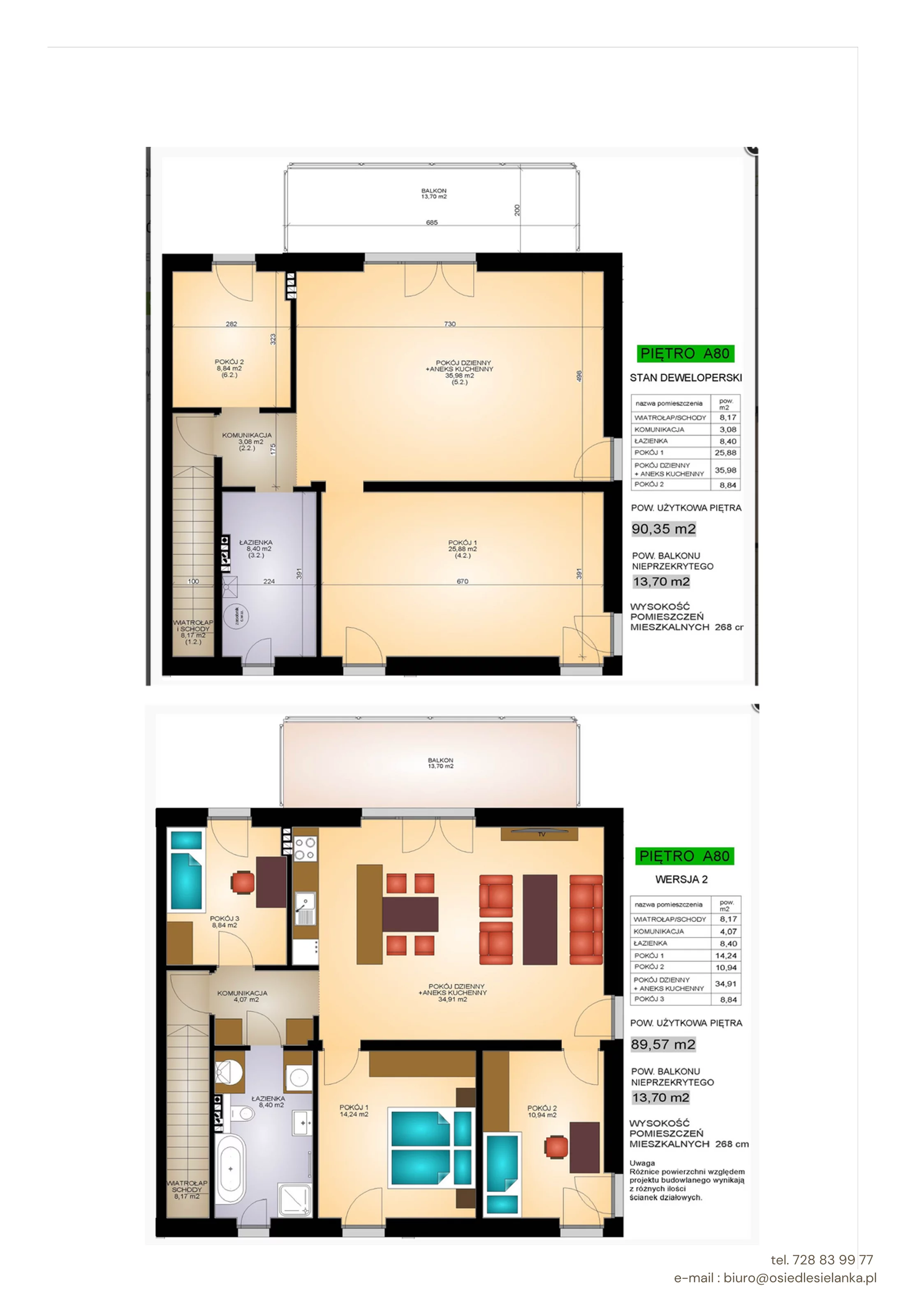 Apartament 89,40 m², piętro 1, oferta nr apartament z balkonem 4 pok., Osiedle Sielanka Tarnowskie Góry, Tarnowskie Góry, Stare Tarnowice, ul. Szafranowa