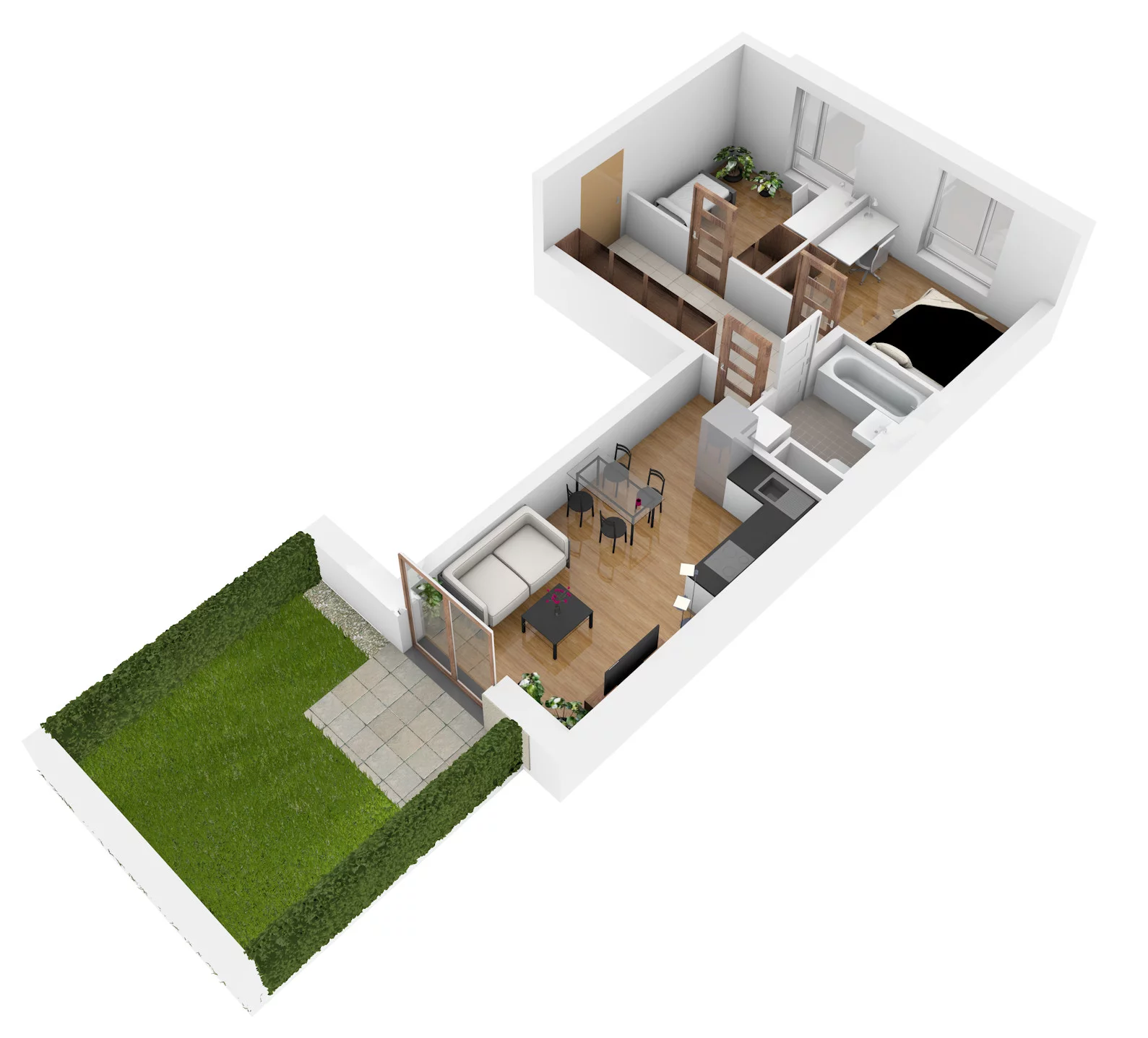 3 pokoje, mieszkanie 49,69 m², parter, oferta nr 26, Osiedle Nad Zalewem, Lublin, Wrotków, ul. Henryka Wolińskiego 6