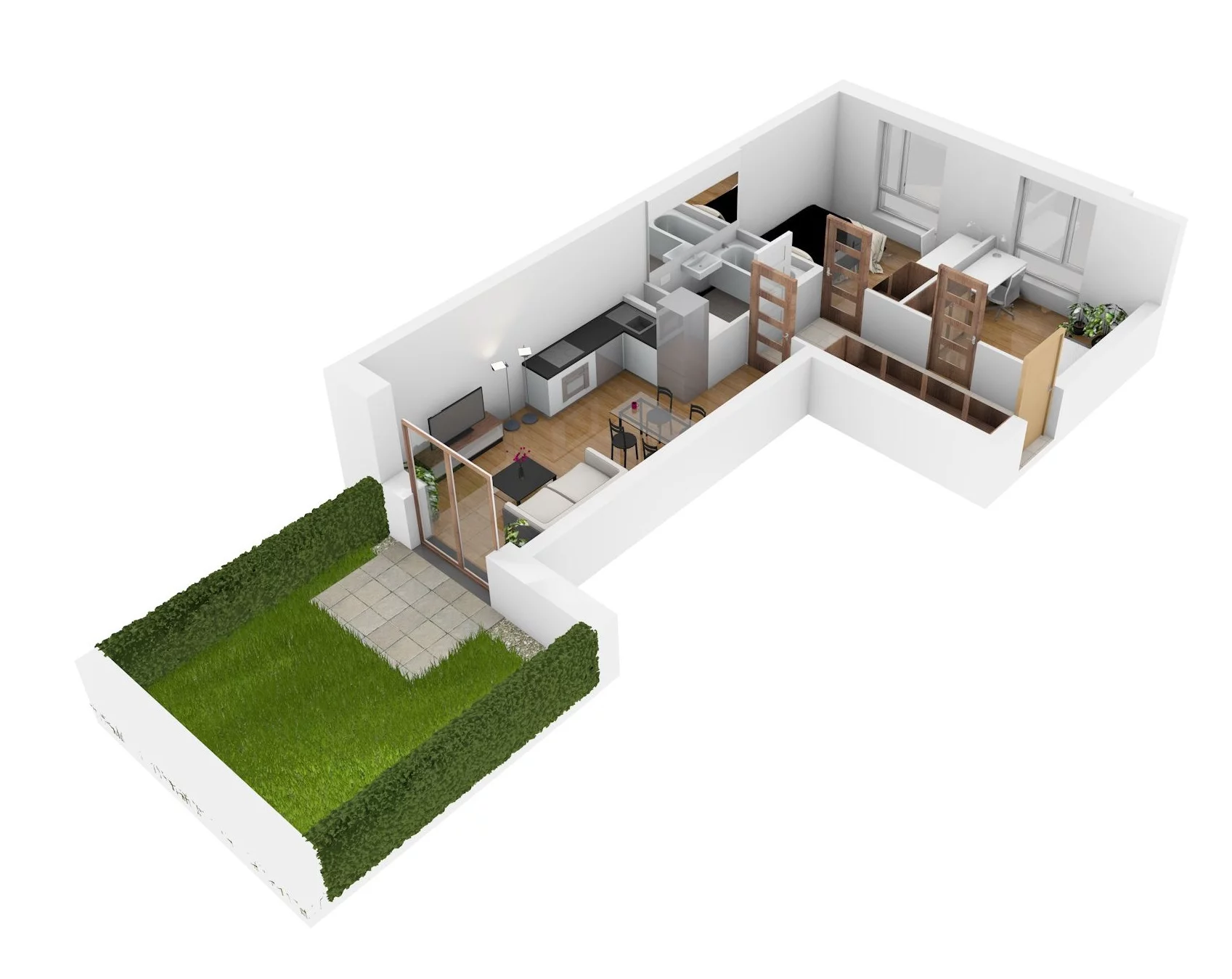 3 pokoje, mieszkanie 49,36 m², parter, oferta nr 29, Osiedle Nad Zalewem, Lublin, Wrotków, ul. Henryka Wolińskiego 6