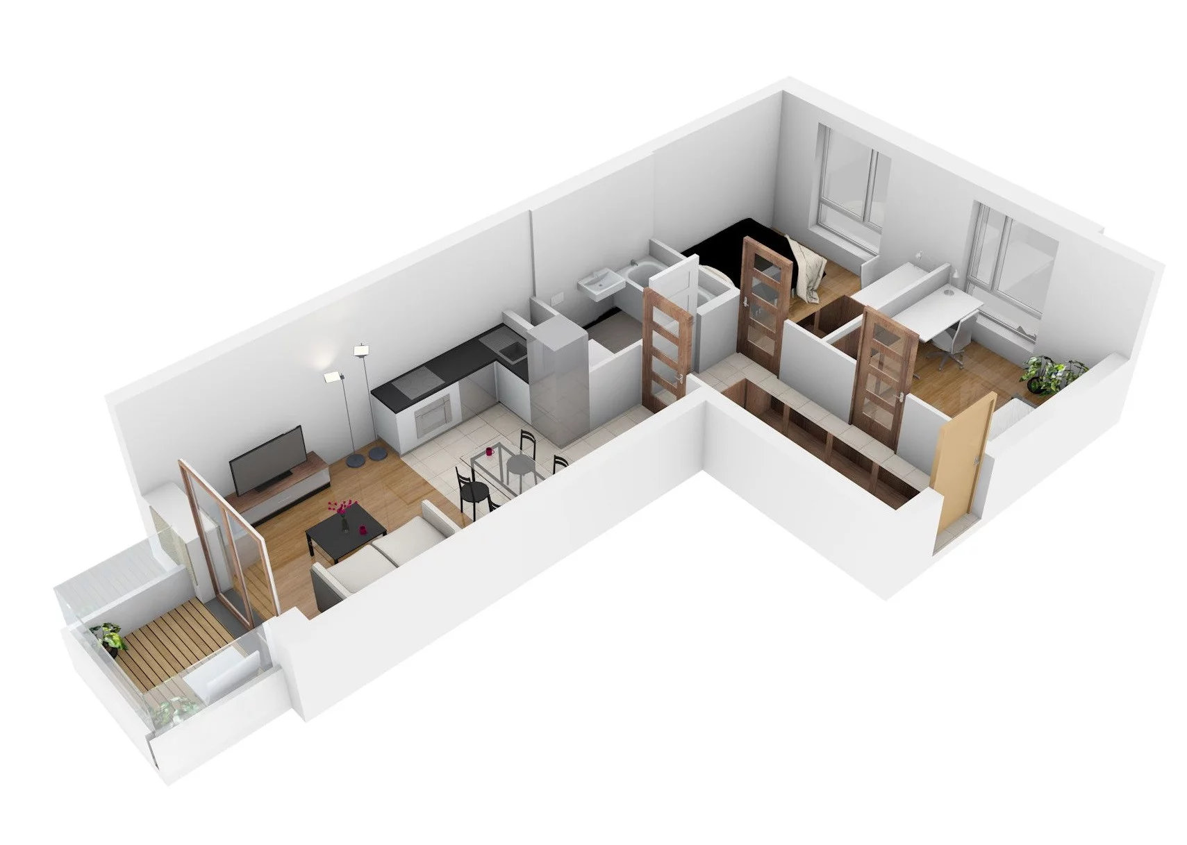 3 pokoje, mieszkanie 49,33 m², piętro 3, oferta nr 41, Osiedle Nad Zalewem, Lublin, Wrotków, ul. Henryka Wolińskiego 6