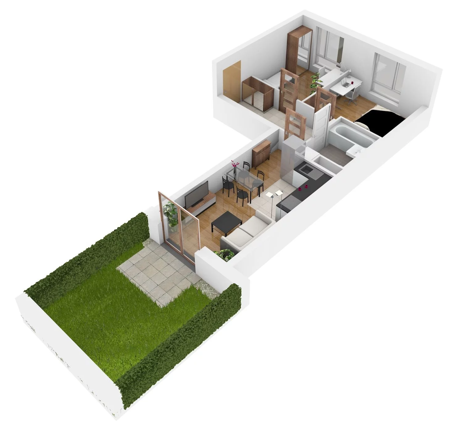 3 pokoje, mieszkanie 49,27 m², parter, oferta nr 46, Osiedle Nad Zalewem, Lublin, Wrotków, ul. Henryka Wolińskiego 6