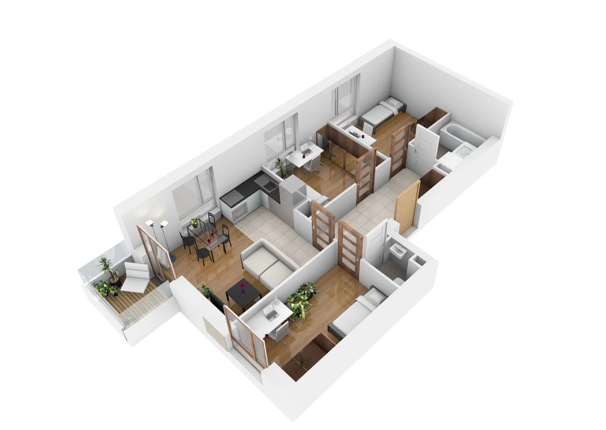 4 pokoje, mieszkanie 58,43 m², piętro 2, oferta nr 56, Osiedle Nad Zalewem, Lublin, Wrotków, ul. Henryka Wolińskiego 6