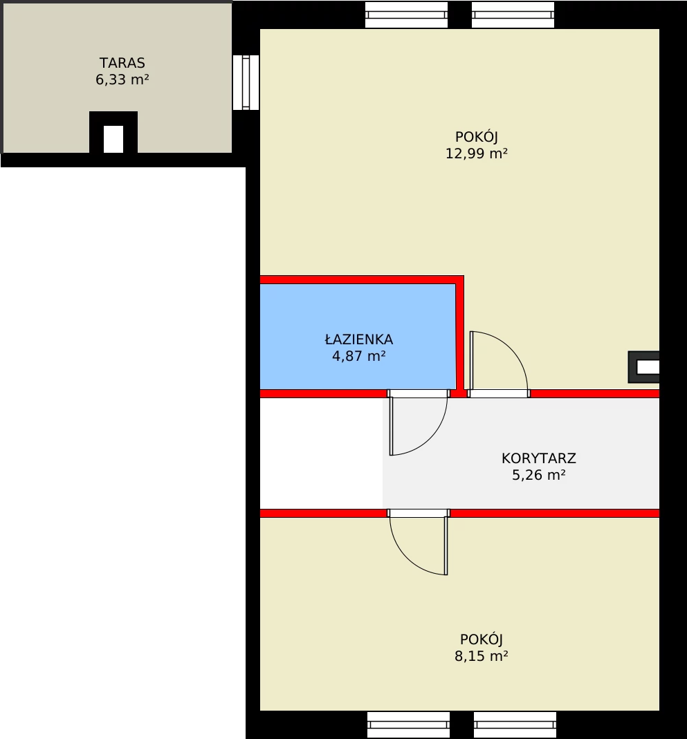 5 pokoi, mieszkanie 106,70 m², piętro 2, oferta nr E/2/6, Natura Park, Łódź, Widzew, Dolina Łódki, ul. Listopadowa
